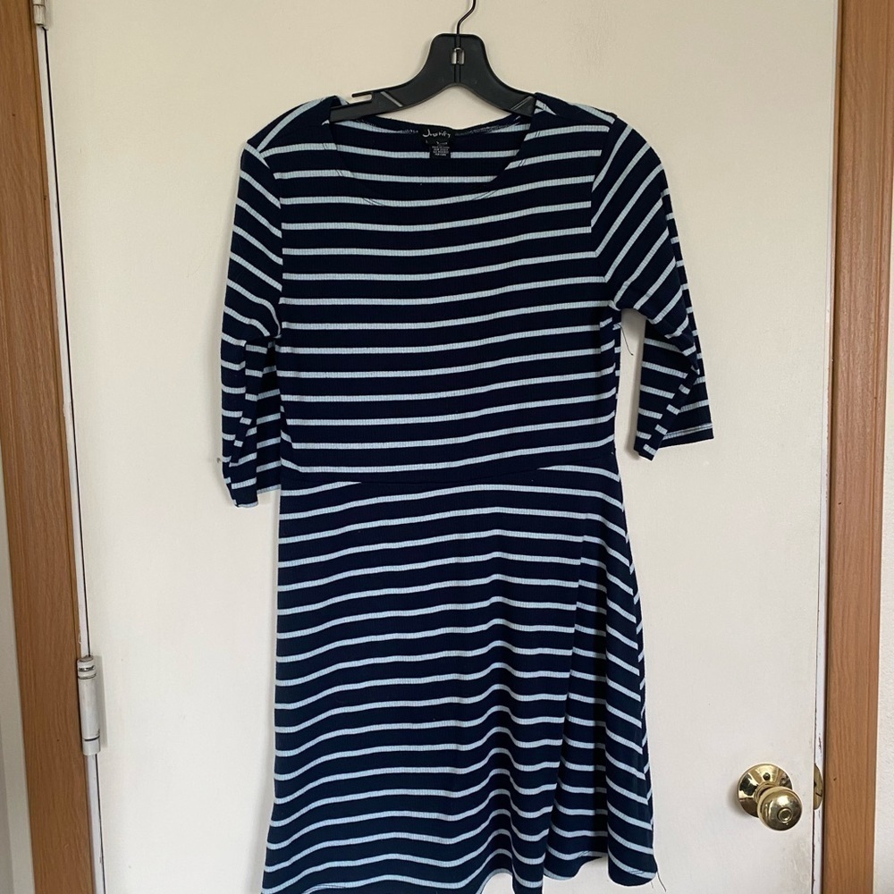 Justify large three-quarter length sleeve striped dress